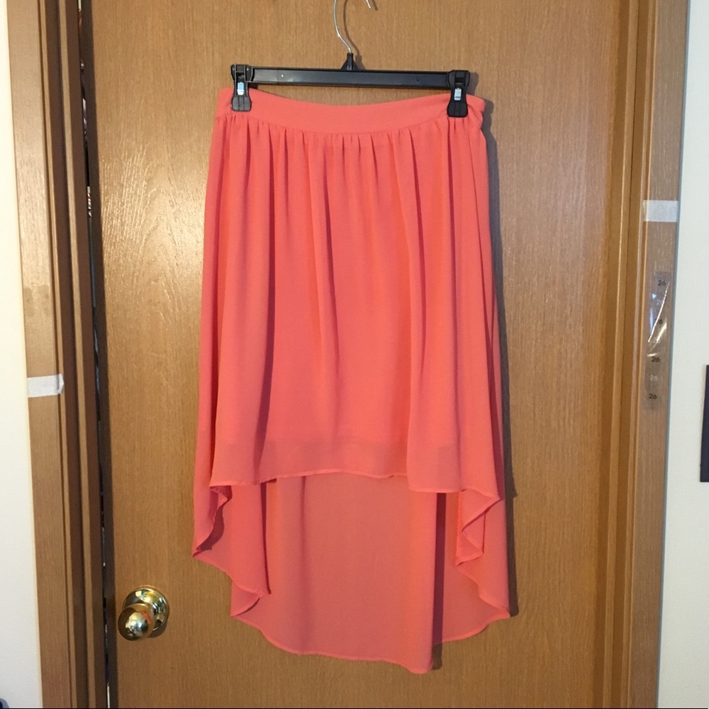 Peachy Hi-Lo Skirt